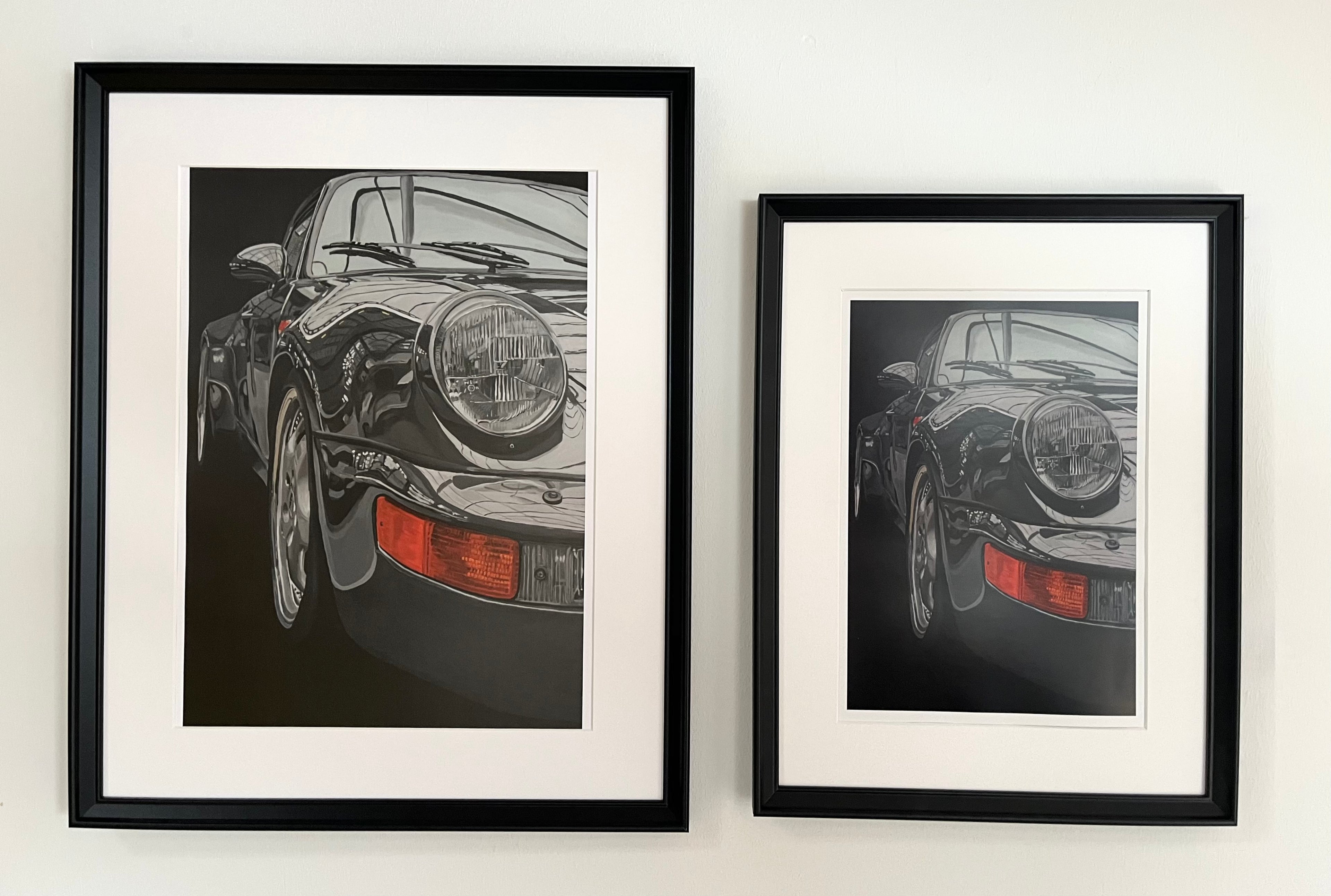 Porsche in grau - Print