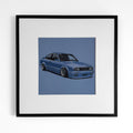 Nr. 7 - babyblau Print