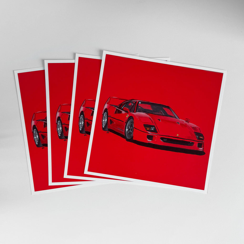 Nr. 4 - rot Print