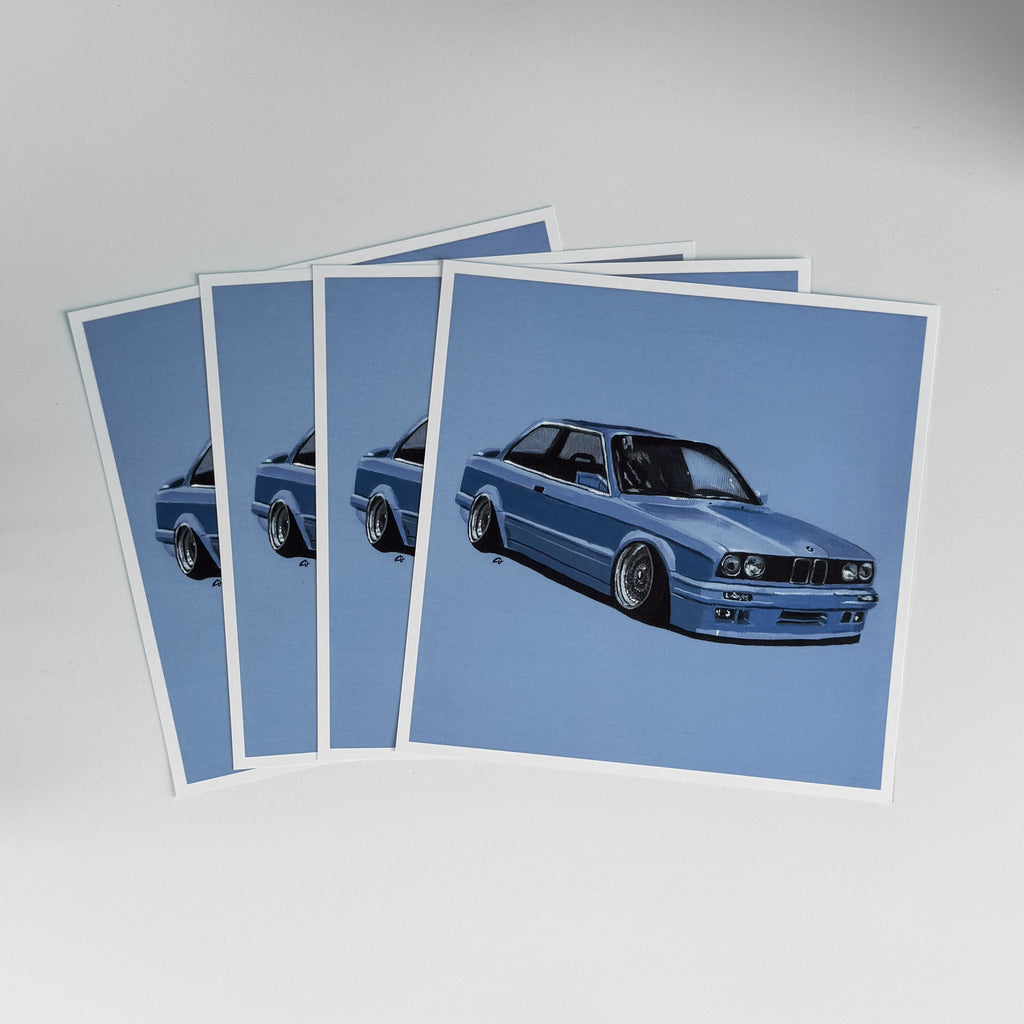 Nr. 7 - babyblau Print