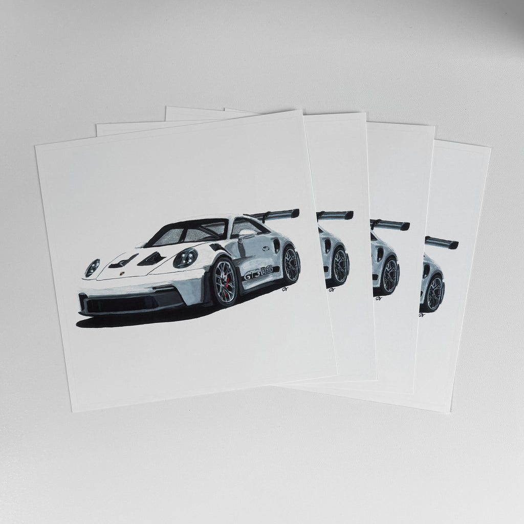 Nr. 8 - weiß Print